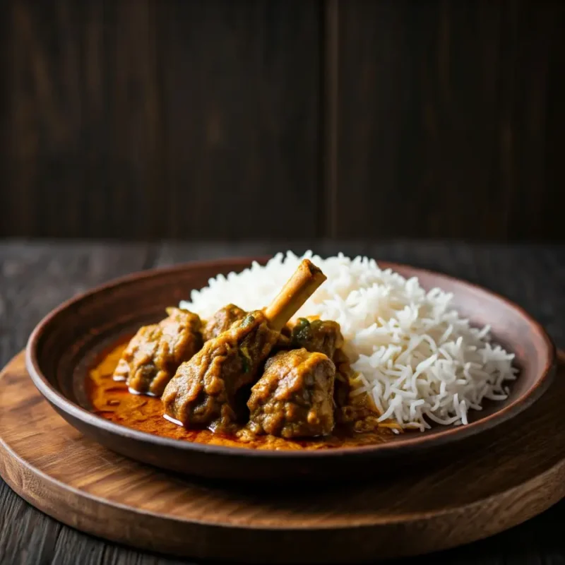 Lamb Curry with Rice