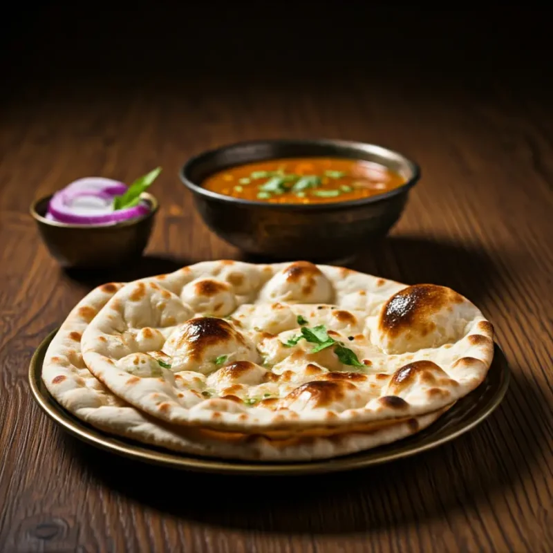 Onion Naan with Gravy