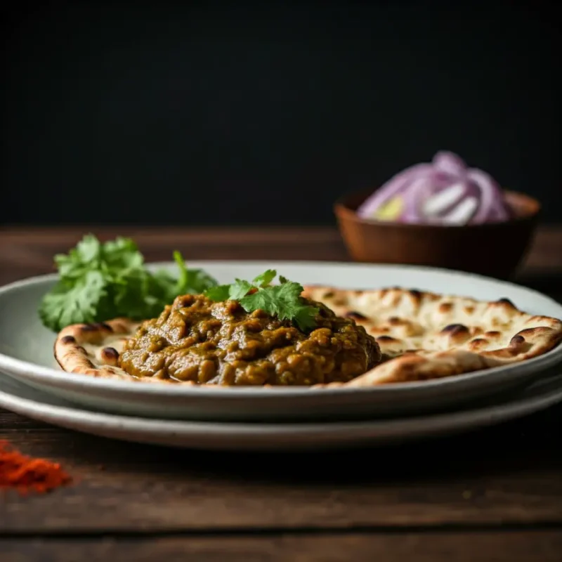 Pudina Naan with Gravy