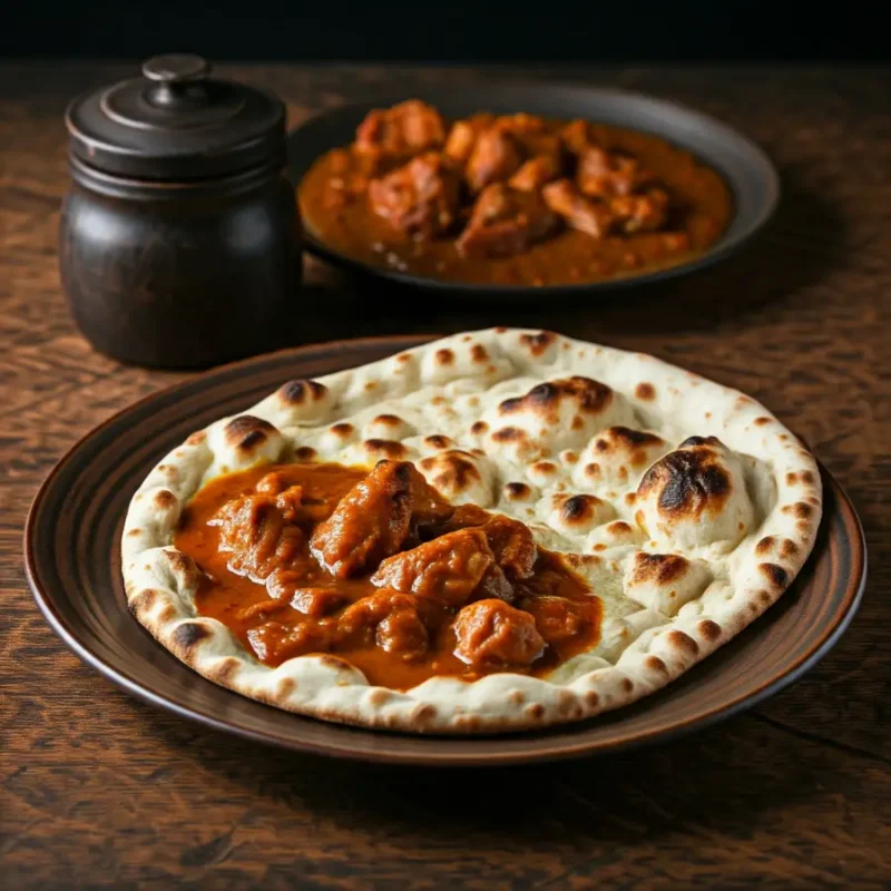 Chicken Naan with Gravy