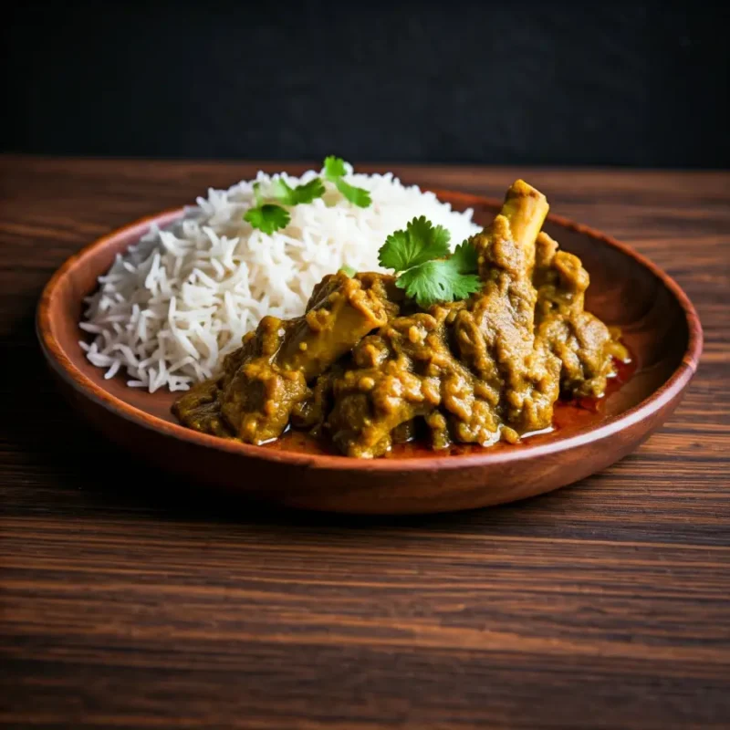 Goat Curry with Rice