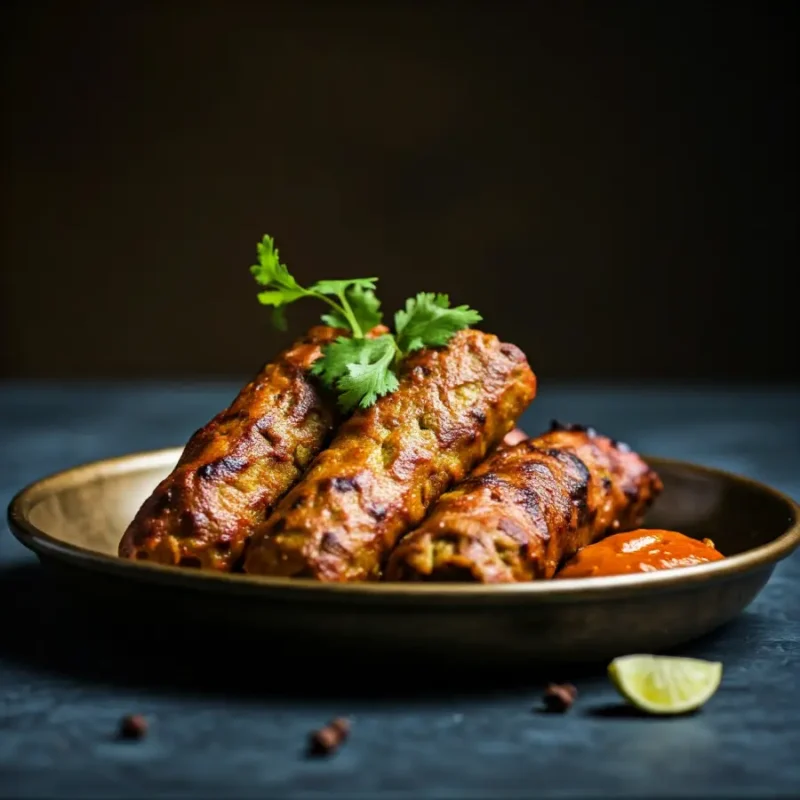 Haryali Seekh Kebab