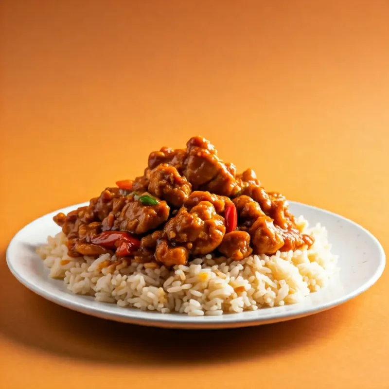 Chilli Chicken with Rice