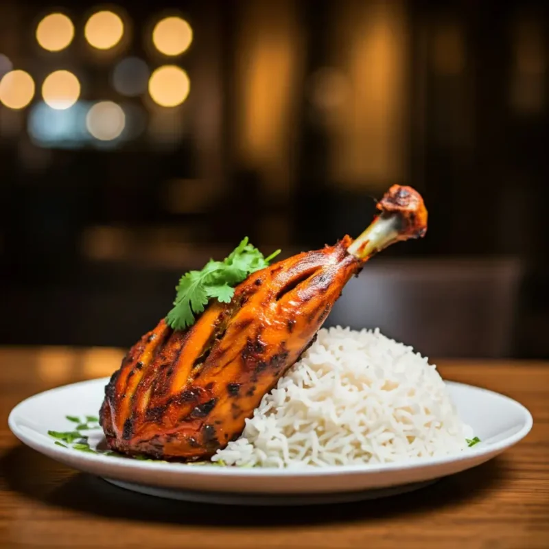 Tandoori Leg with Rice