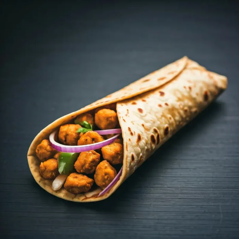 Soya Chaap Wrap
